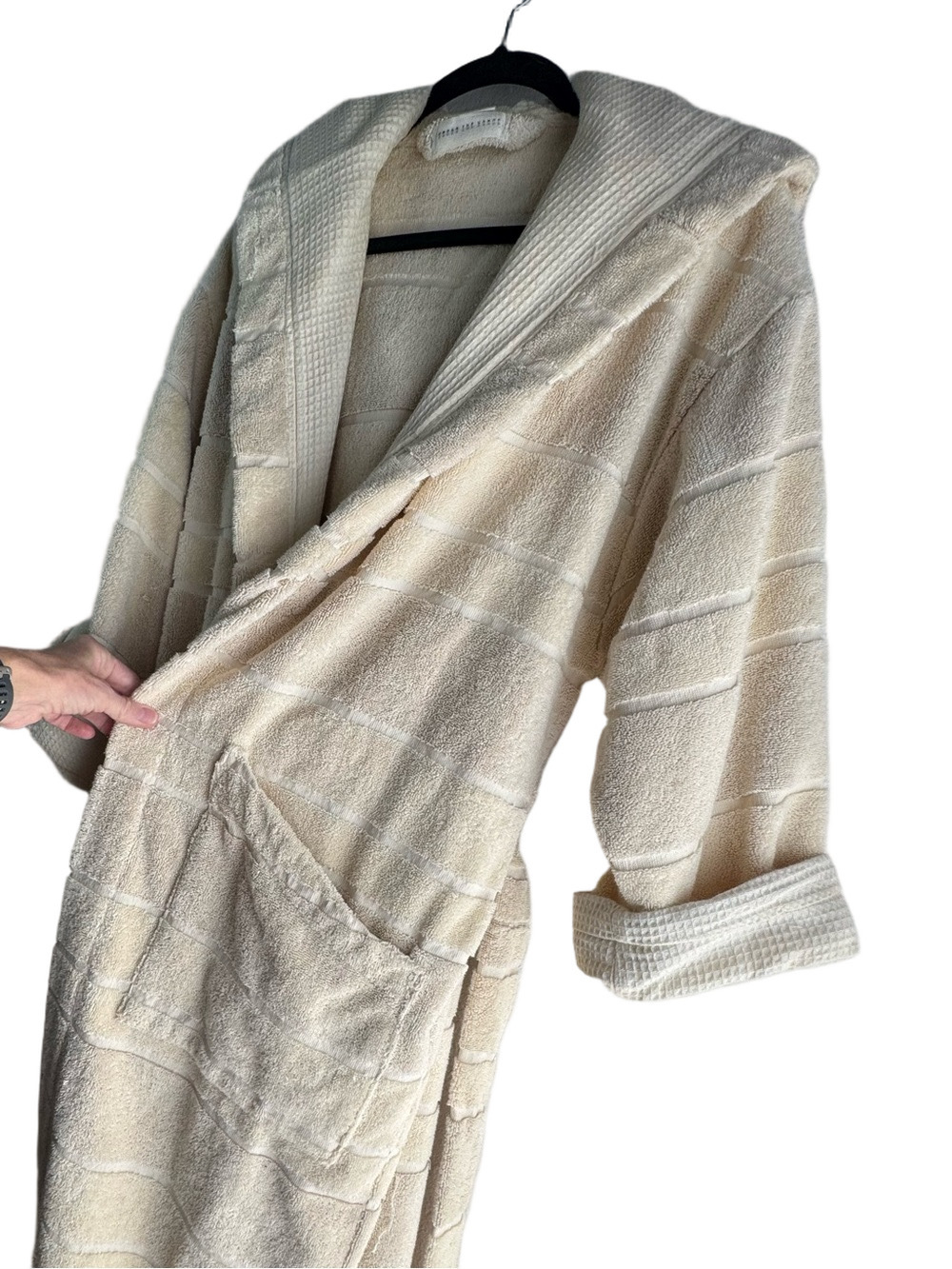 UNDER THE CANOPY Organic Cotton Waffle Robe - Size S/M - Picture 12 of 16